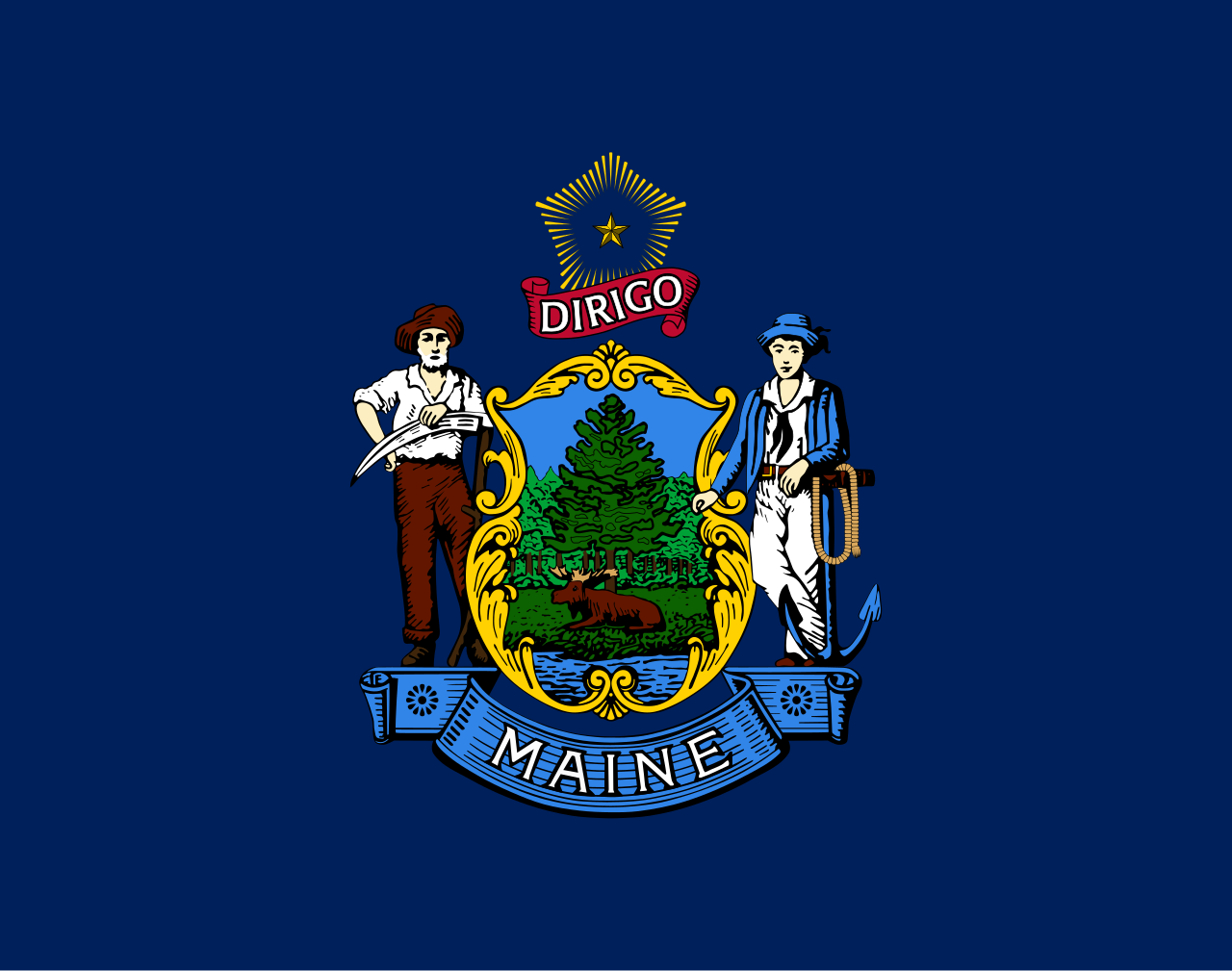 Maine state flag